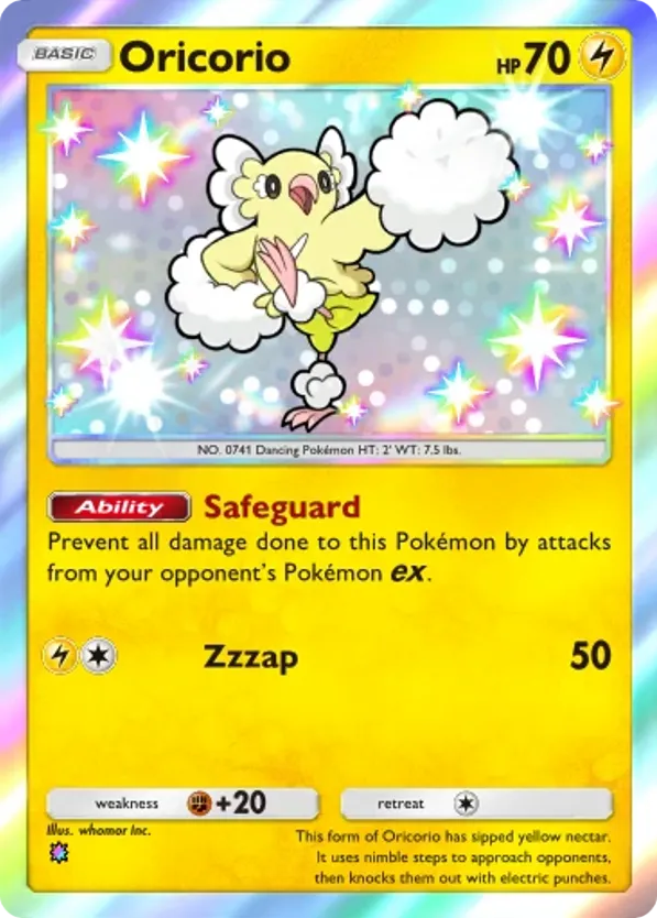 Oricorio card front