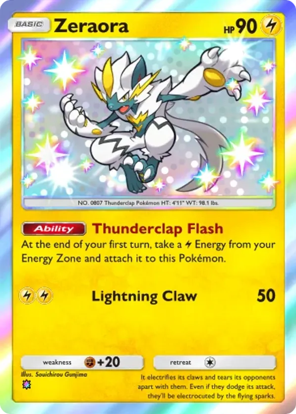Zeraora card front