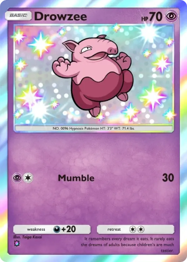 Drowzee card front