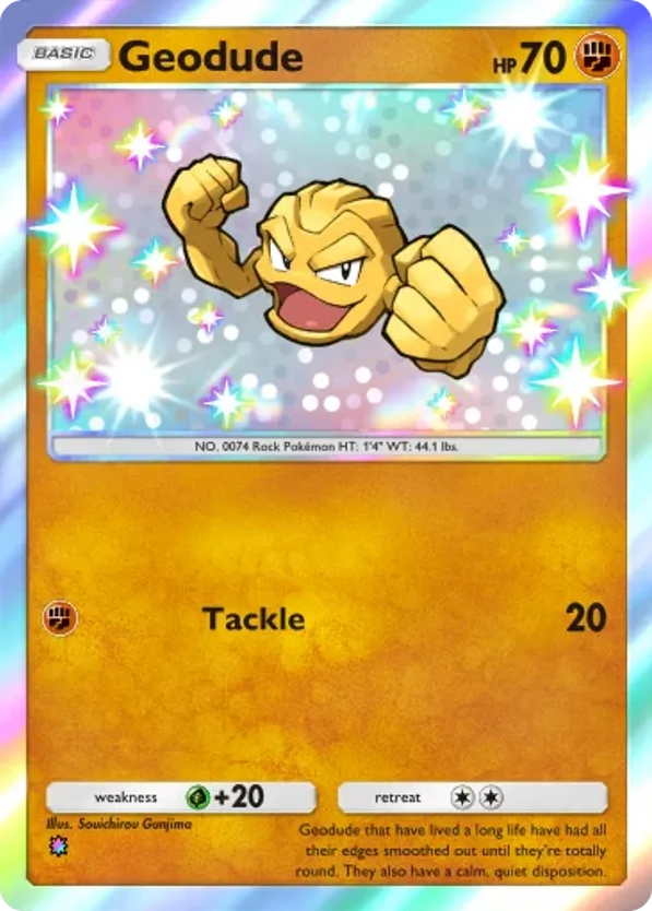 Geodude card front