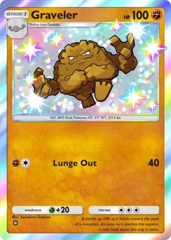 Graveler card front