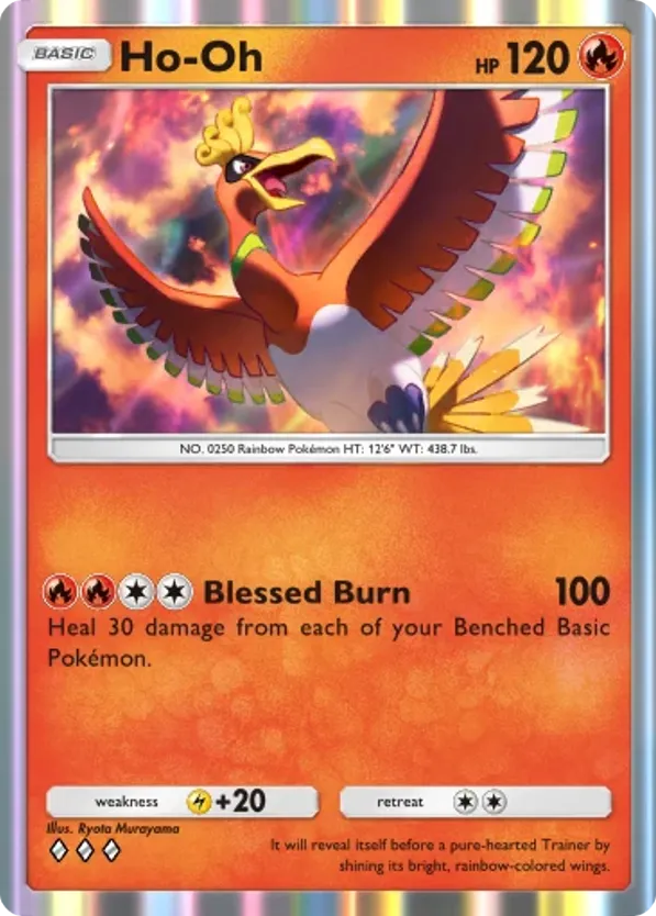 Ho-Oh card front