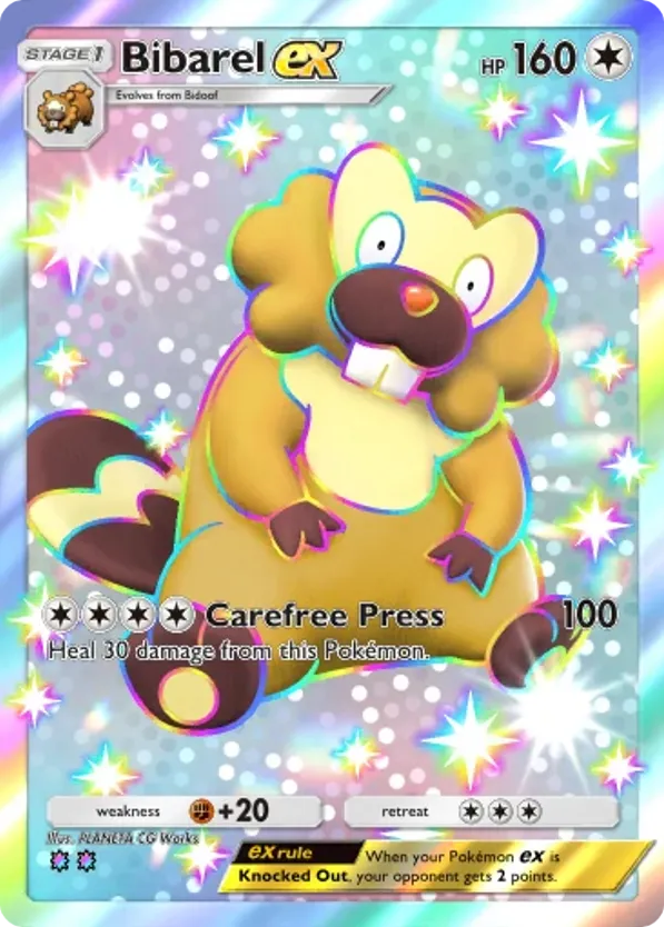 Bibarel ex card front