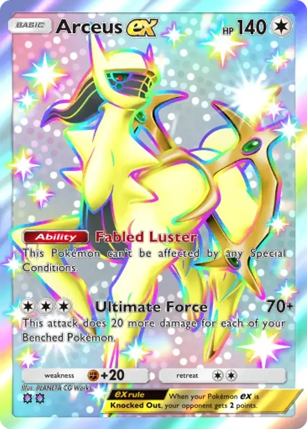 Arceus ex card front