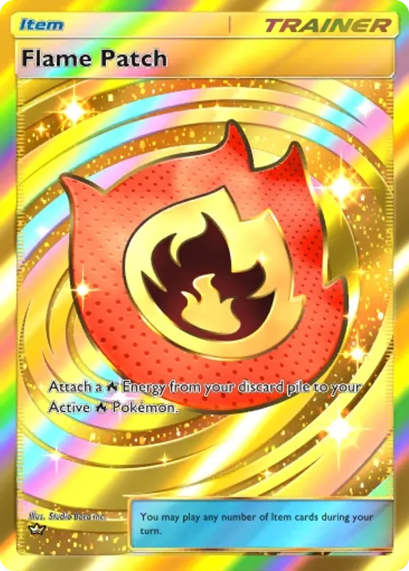 Flame Patch card front