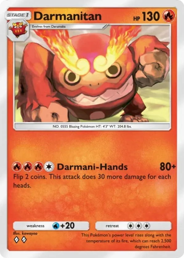Darmanitan card front