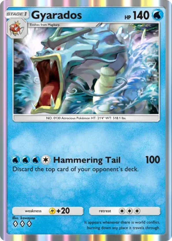 Gyarados card front