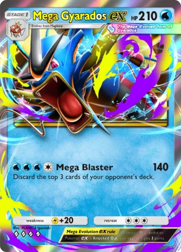 Mega Gyarados ex card front