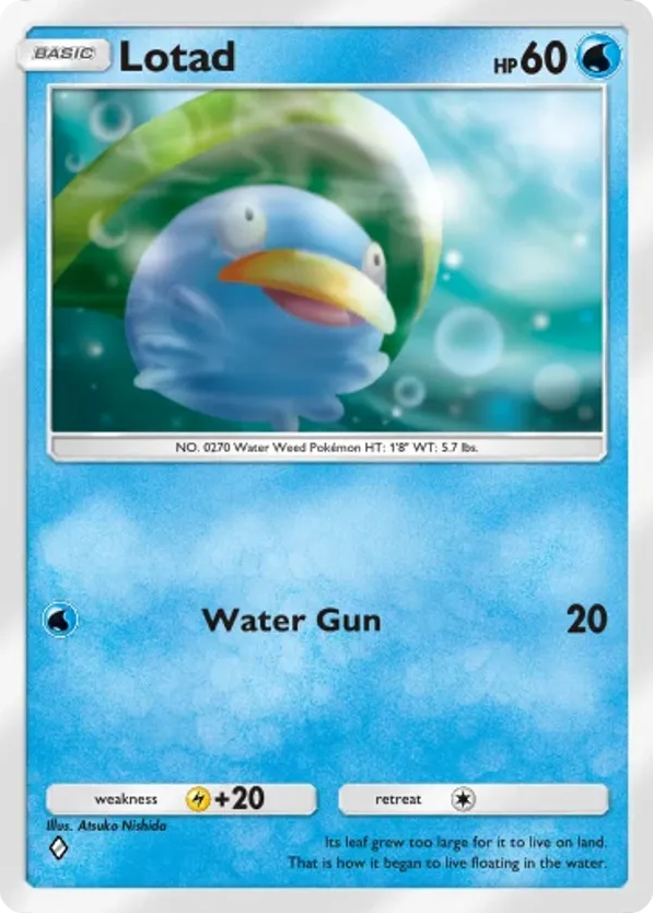 Lotad card front