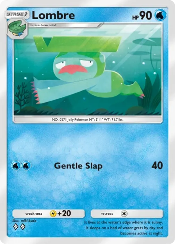 Lombre card front