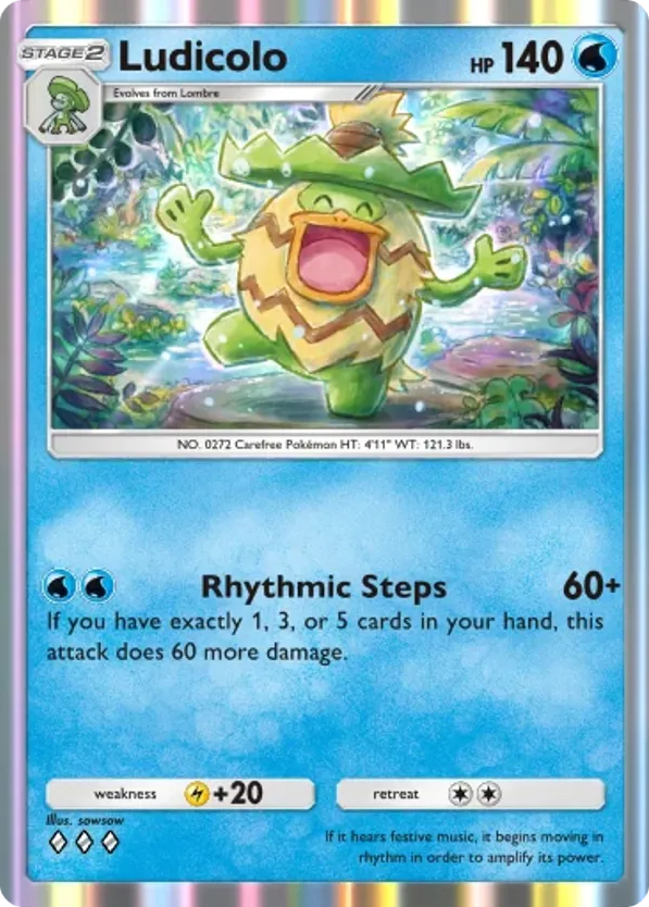 Ludicolo card front