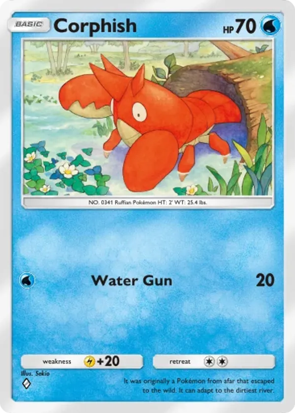 Corphish card front