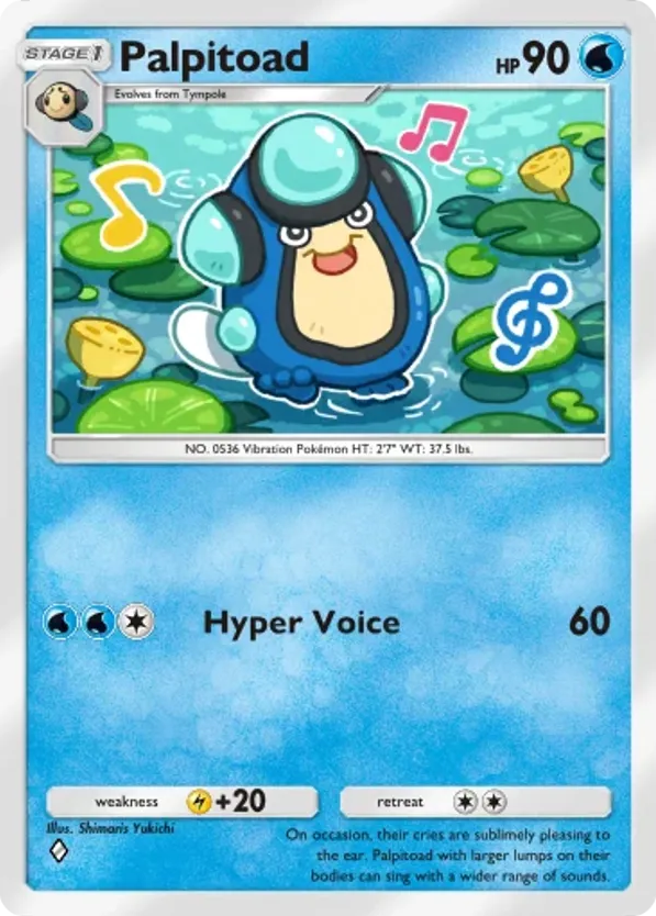 Palpitoad card front