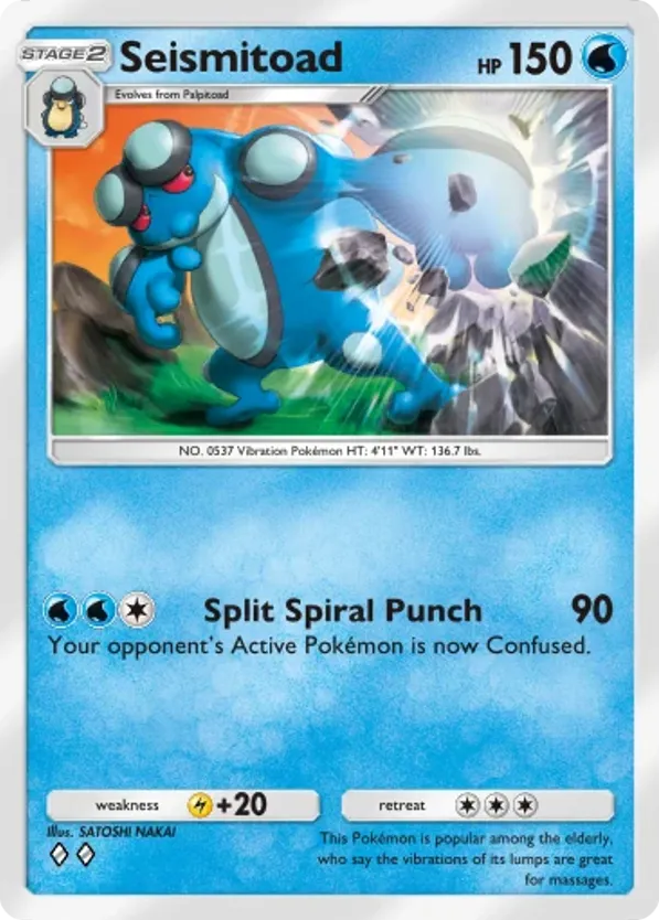 Seismitoad card front