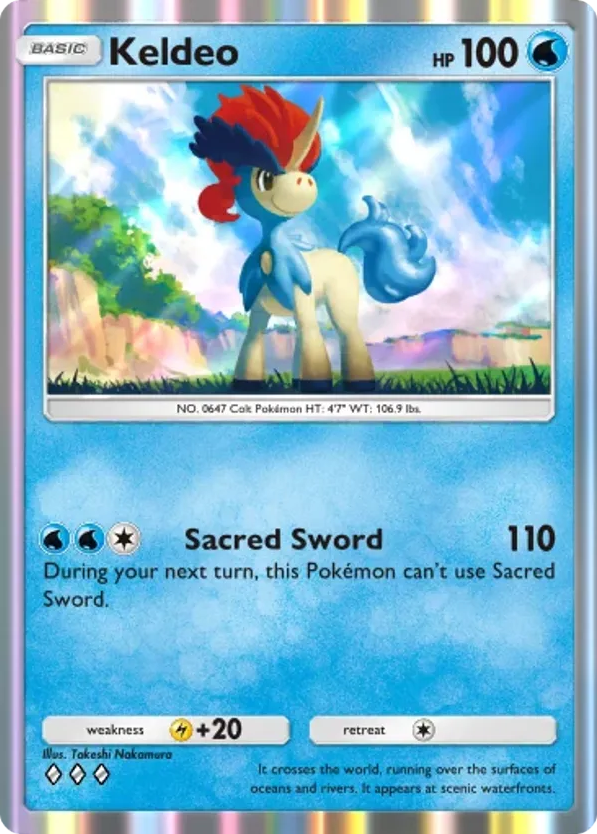 Keldeo card front