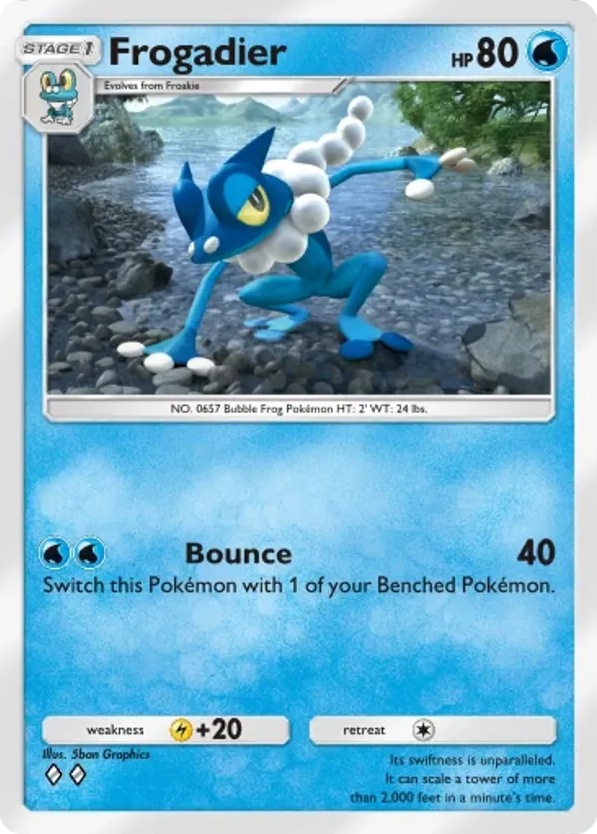 Frogadier card front