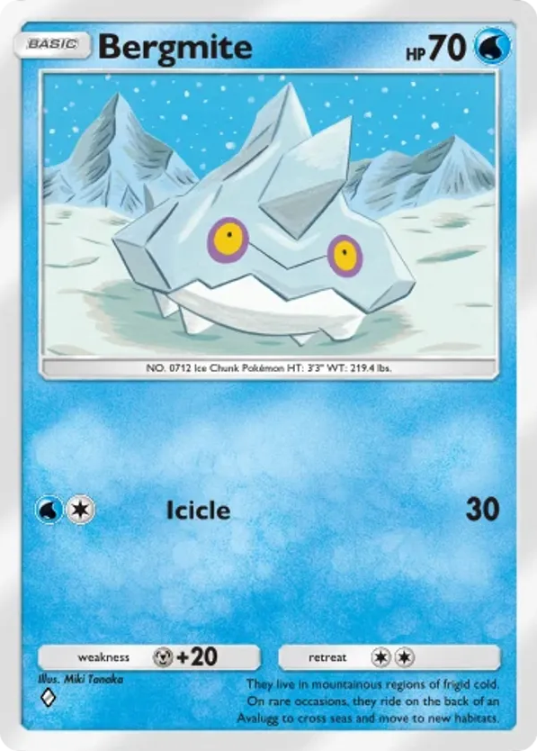 Bergmite card front