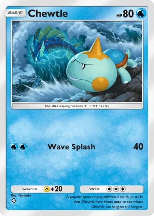 Chewtle card front