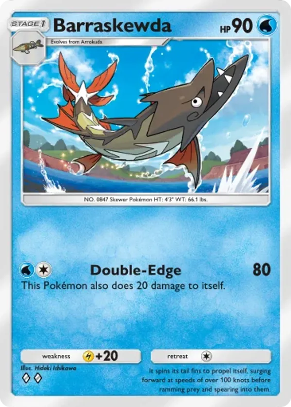 Barraskewda card front