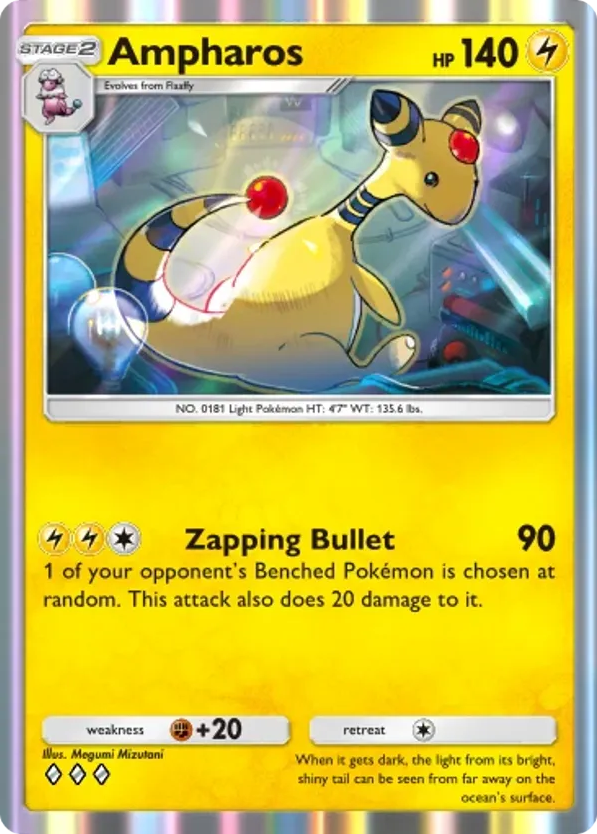 Ampharos card front