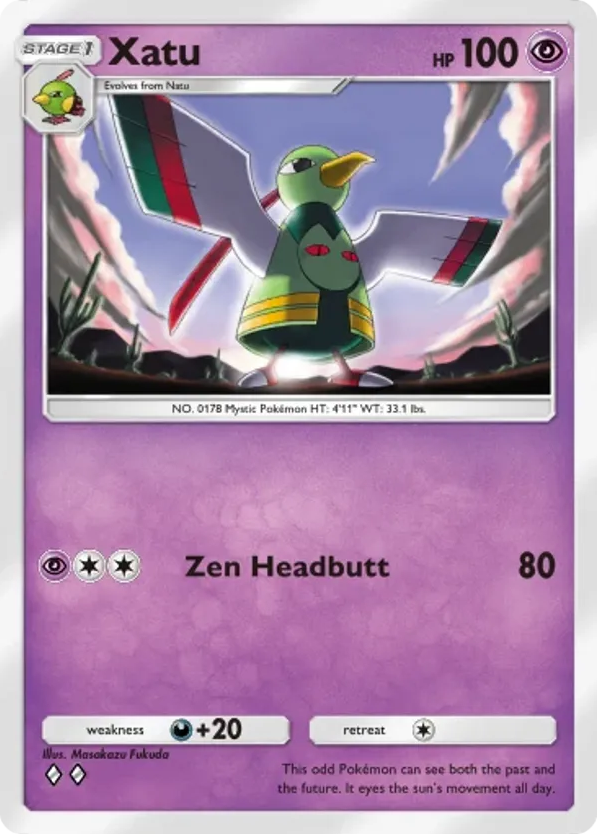 Xatu card front