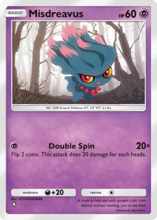 Misdreavus card front