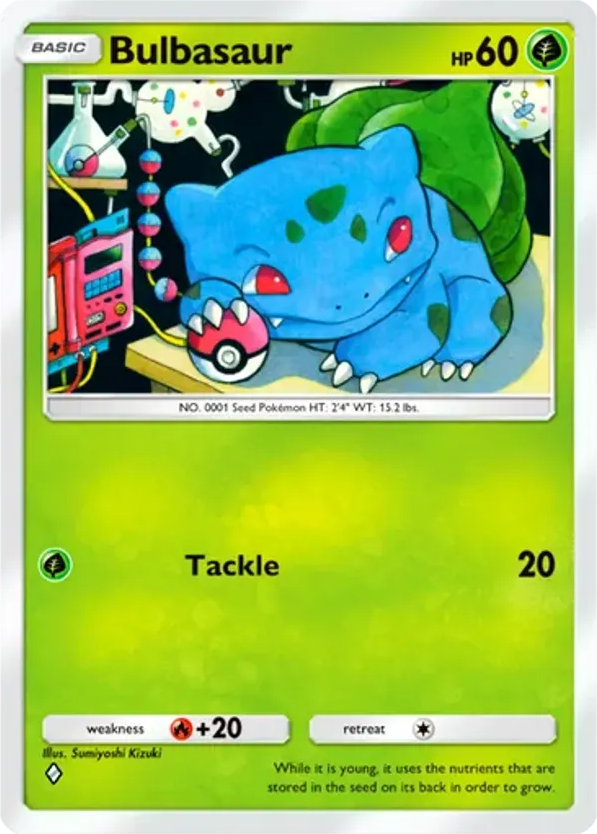 Bulbasaur card front