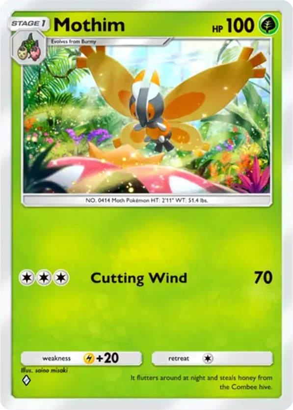 Mothim card front