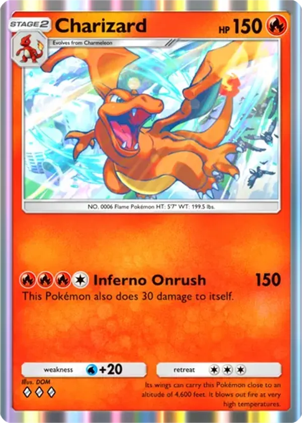 Charizard card front