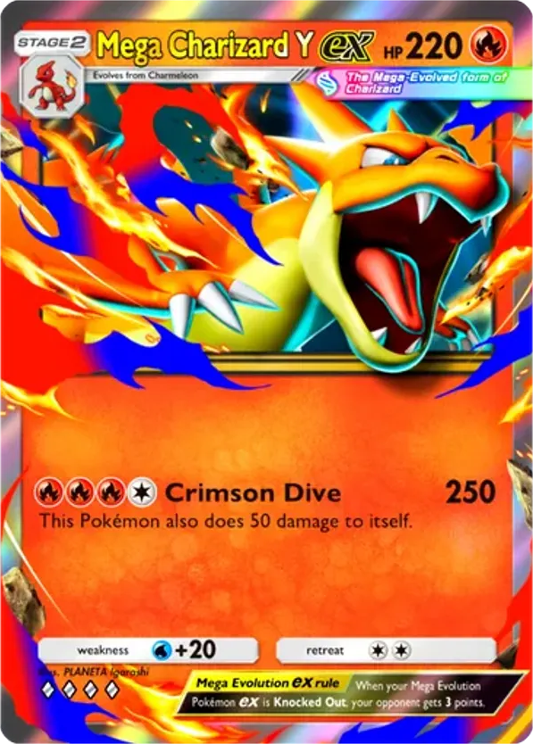 Mega Charizard Y ex card front