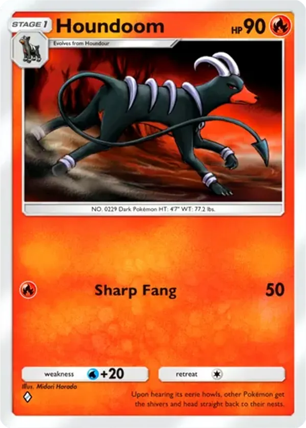 Houndoom card front
