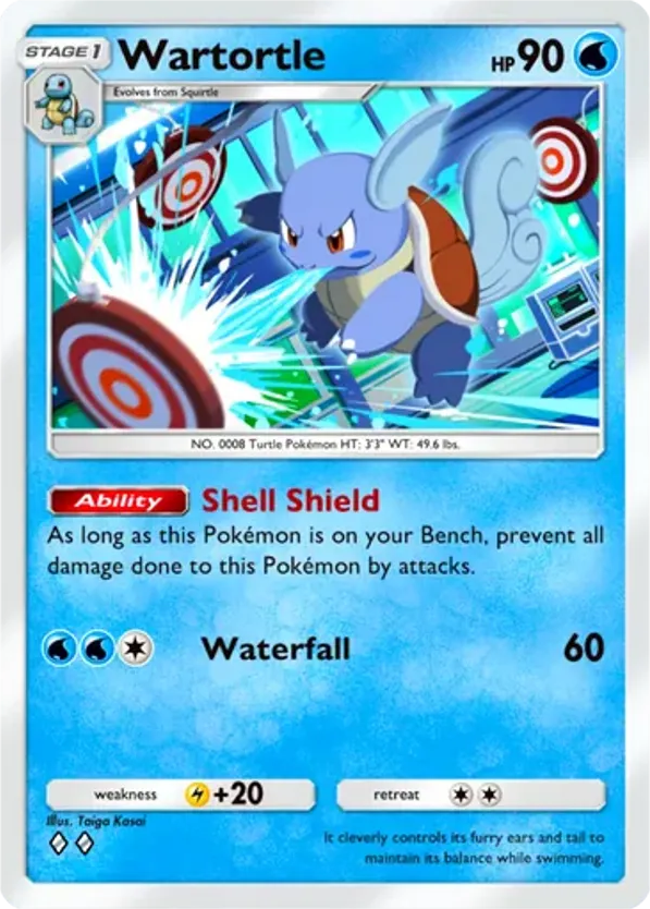 Wartortle card front