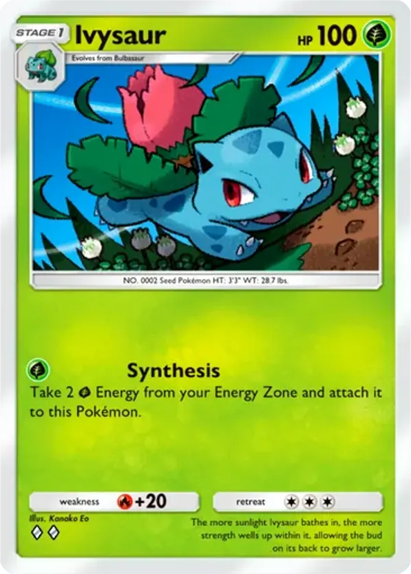 Ivysaur card front