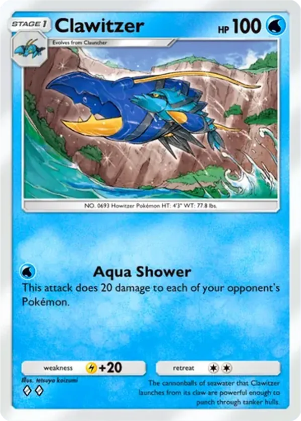 Clawitzer card front