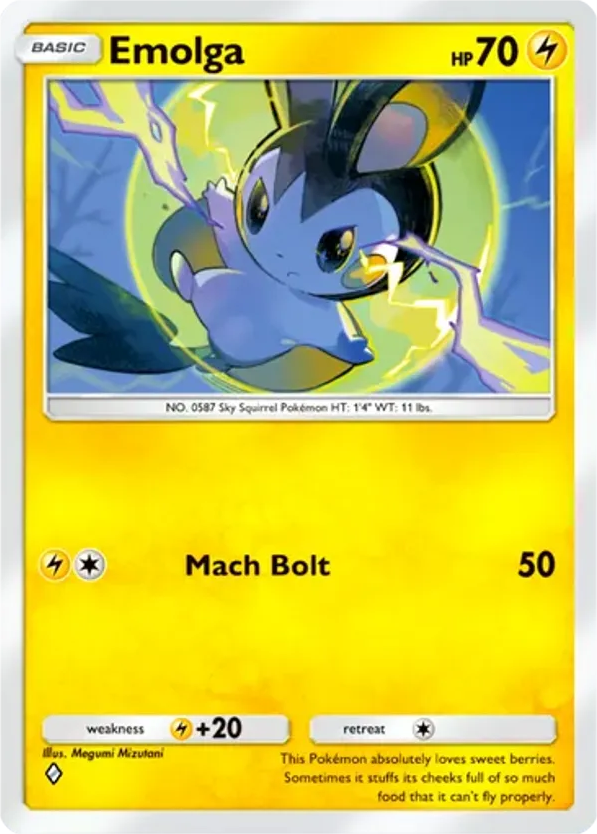 Emolga card front