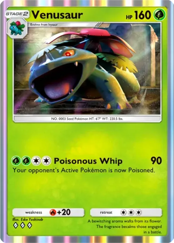 Venusaur card front