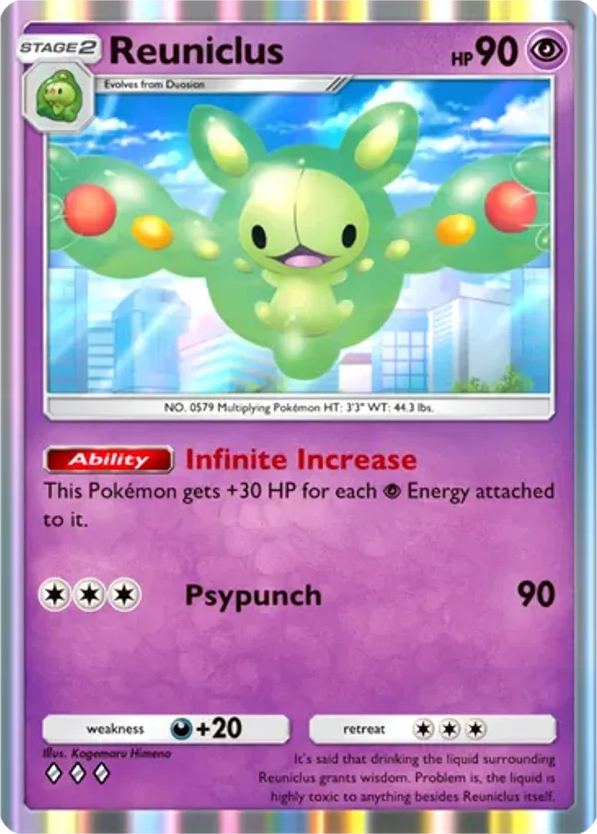 Reuniclus card front