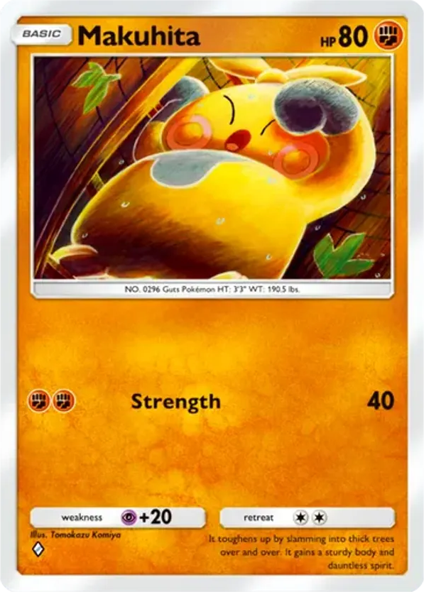 Makuhita card front
