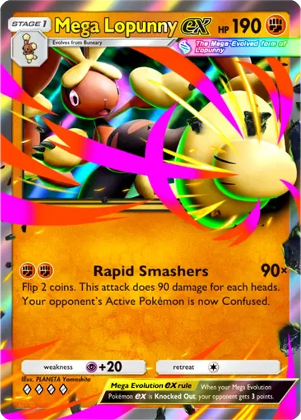 Mega Lopunny ex card front