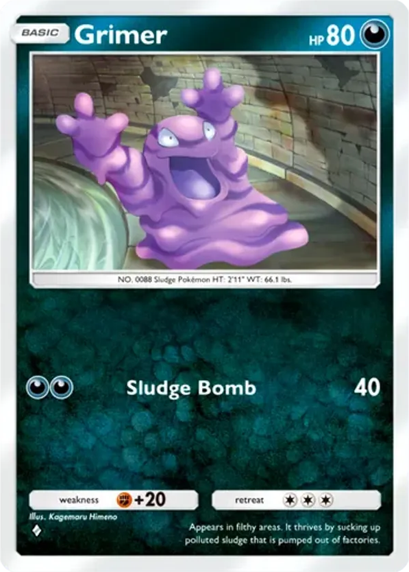 Grimer card front