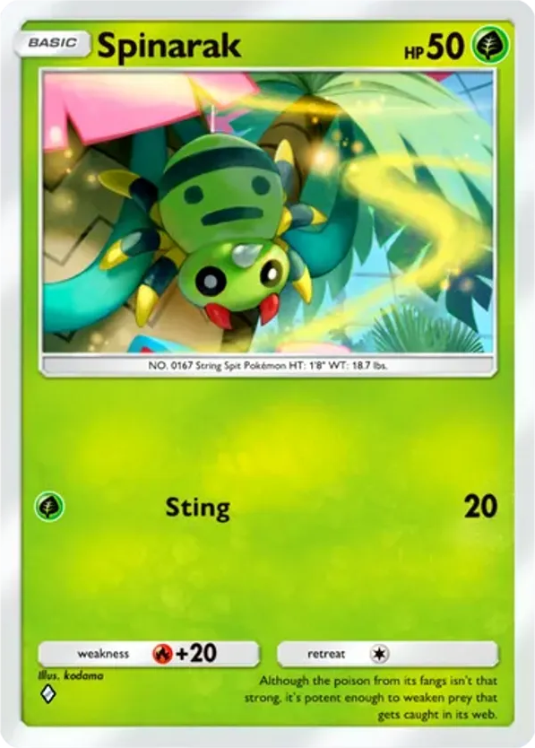 Spinarak card front