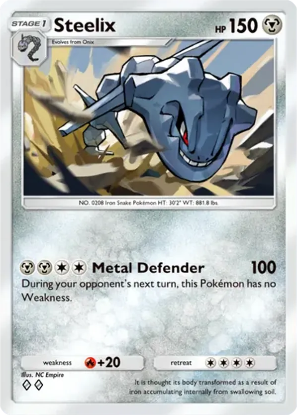 Steelix card front