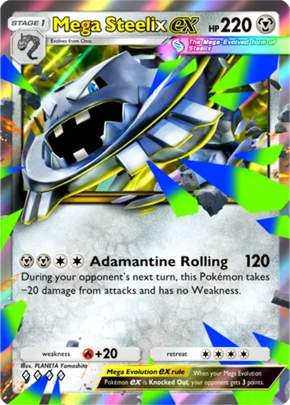 Mega Steelix ex card front
