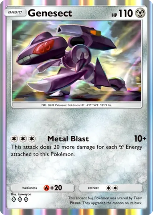 Genesect card front