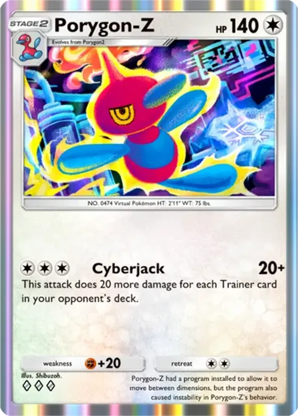 Porygon-Z card front
