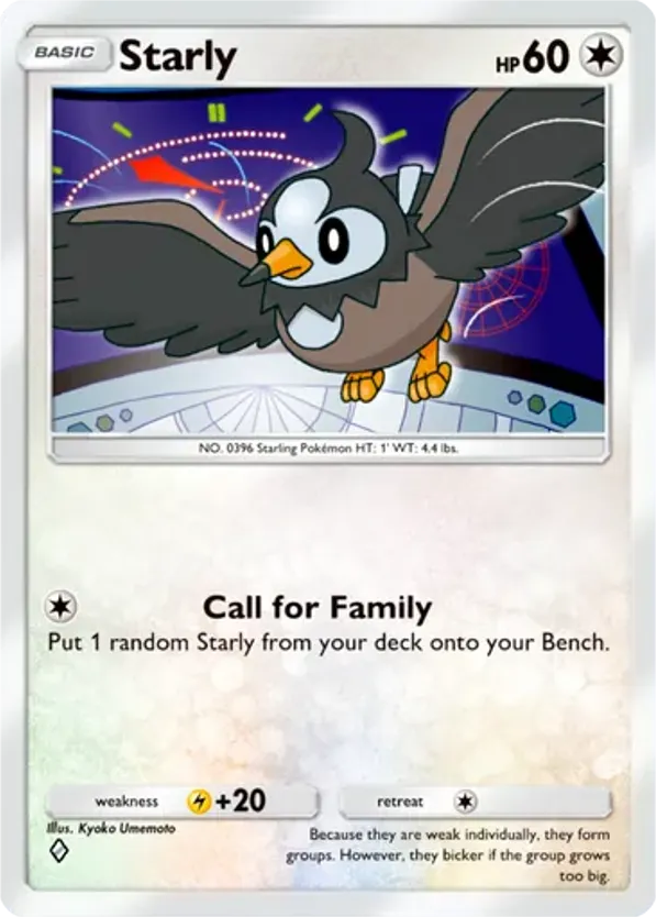Starly card front