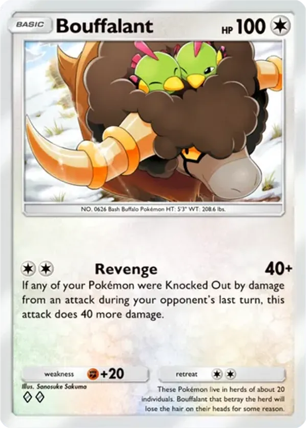 Bouffalant card front
