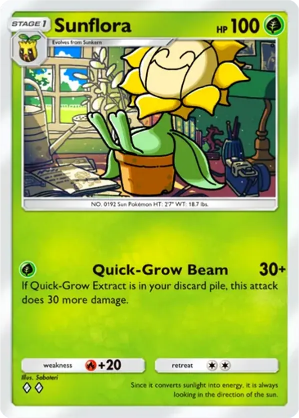 Sunflora card front
