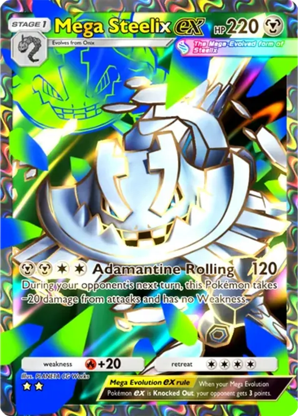 Mega Steelix ex card front