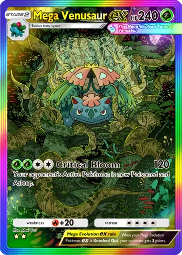Mega Venusaur ex card front